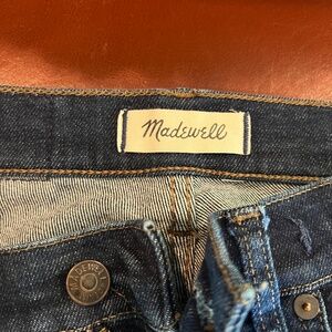 Madewell 9” mid-rise dark wash skinny jeans